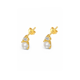 Pearl Diamond Earring Stack