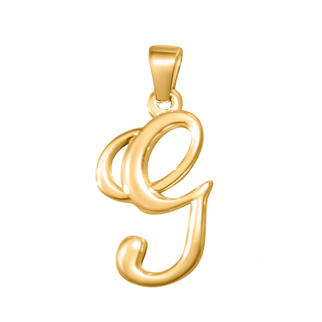 Large Cursive Letter Charms