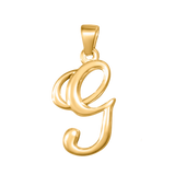Large Cursive Letter Charms