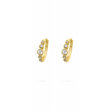 Rectangle Diamond Earring Stack