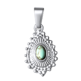 Gold Framed Turquoise Charm