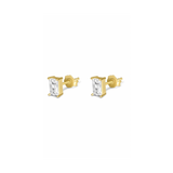 Rectangle Diamond Earring Stack