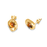 Brown Stone Studs