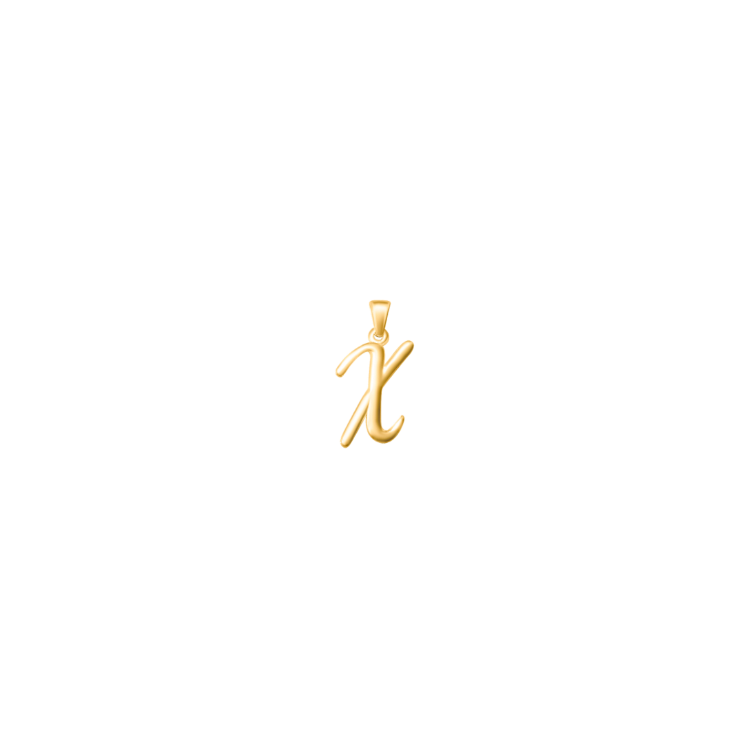 Large Cursive Letter Charms
