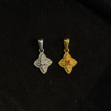 Patterned Clover Charm Pendant