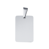 Flat Blank Rectangular Charm