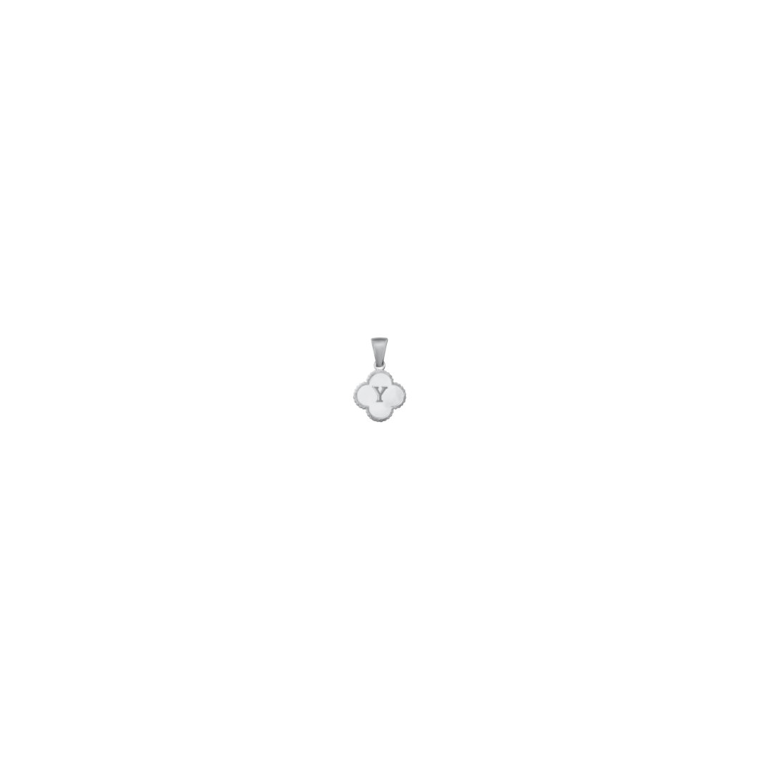 Reversible Initial Flower Charm