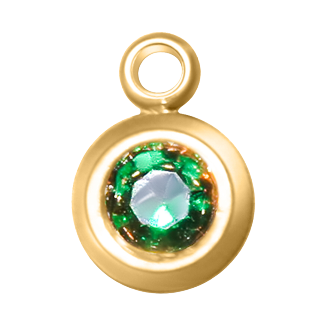 Round Birth Stone Charms
