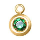Round Birth Stone Charms