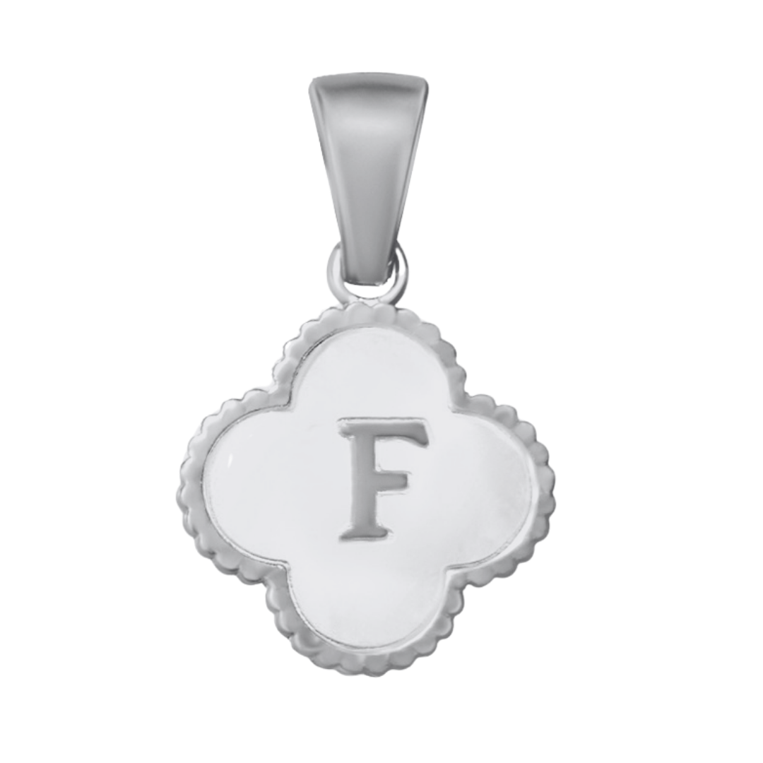 Reversible Initial Flower Charm
