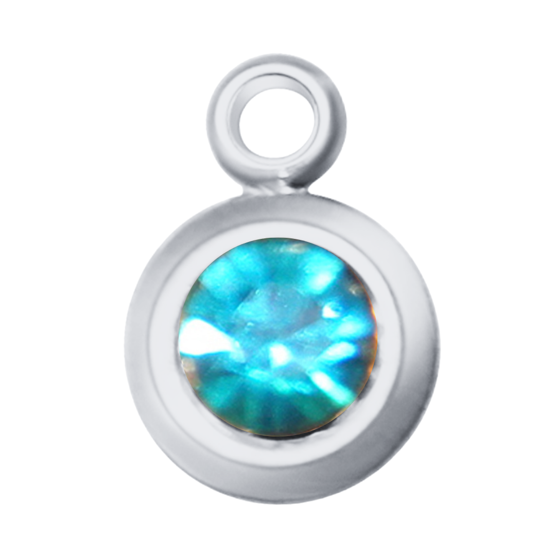 Round Birth Stone Charms