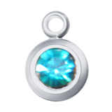 Round Birth Stone Charms