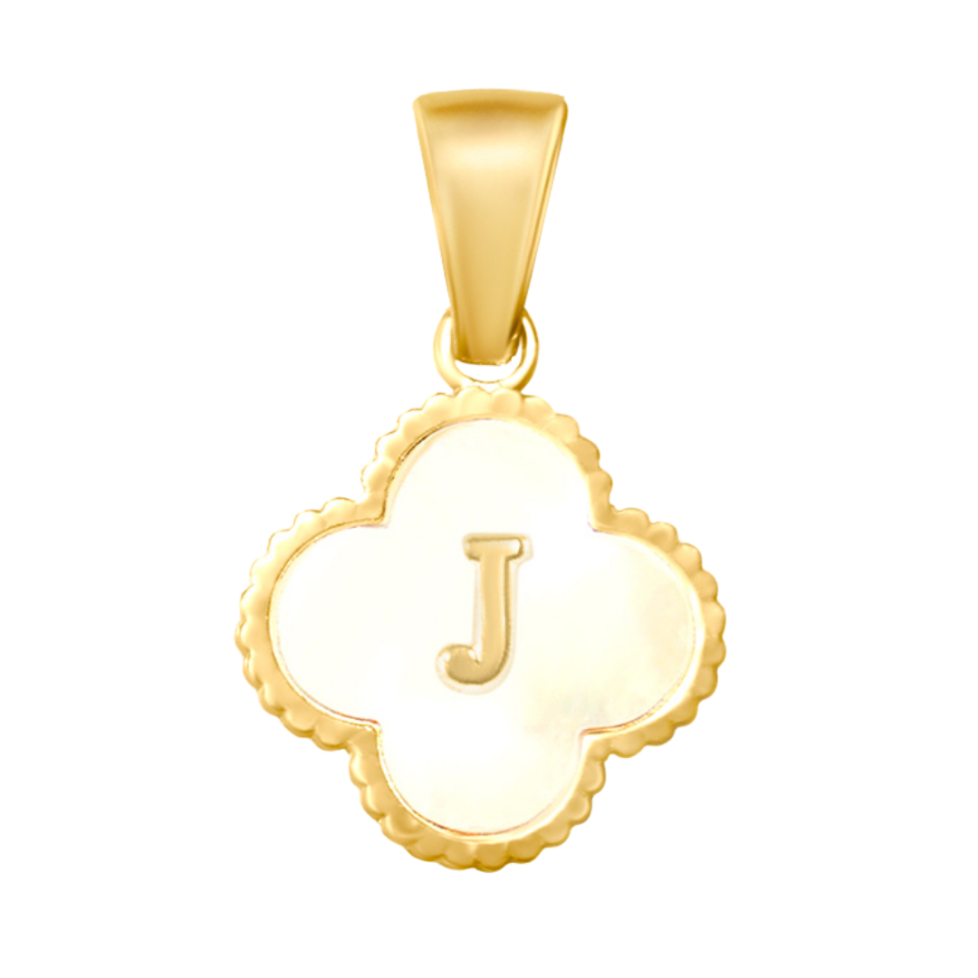 Reversible Initial Flower Charm