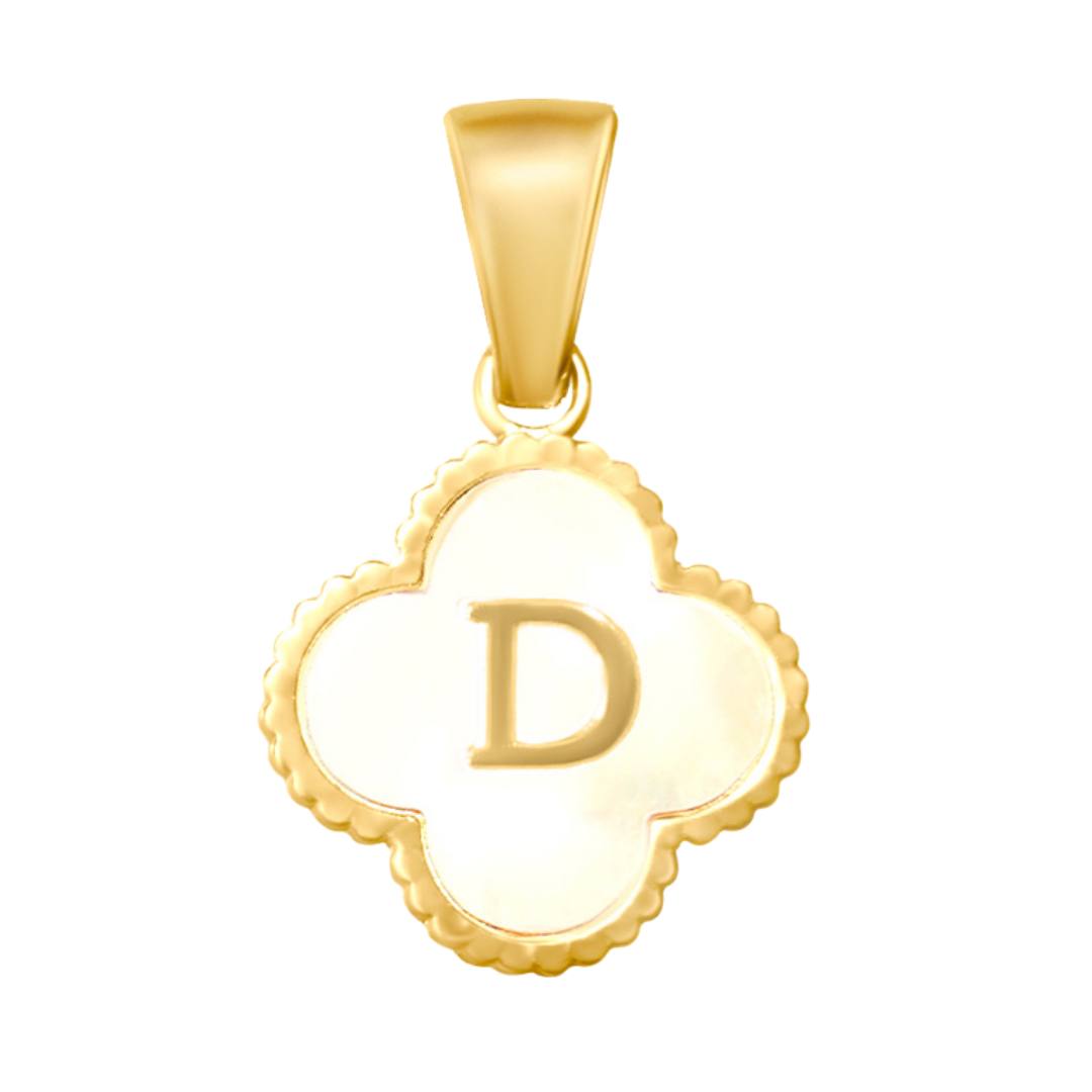 Reversible Initial Flower Charm