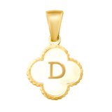Reversible Initial Flower Charm
