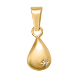 Diamond Teardrop Charm