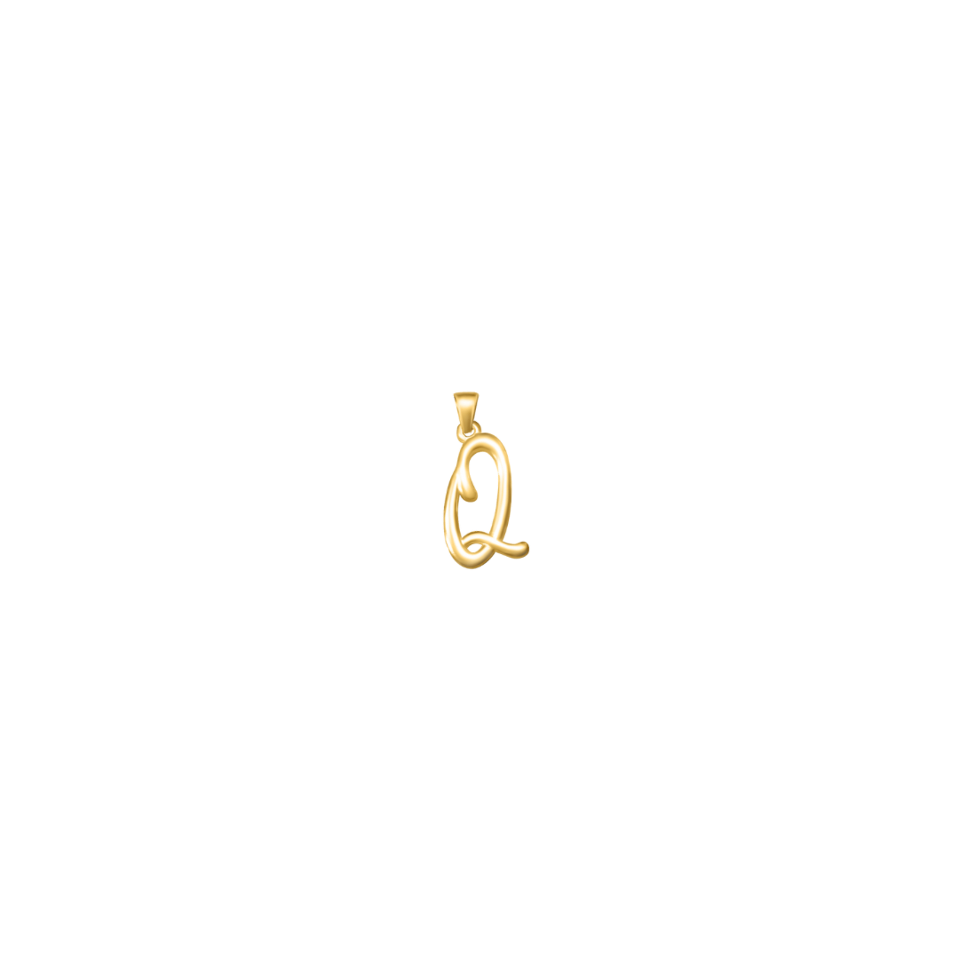 Large Cursive Letter Charms