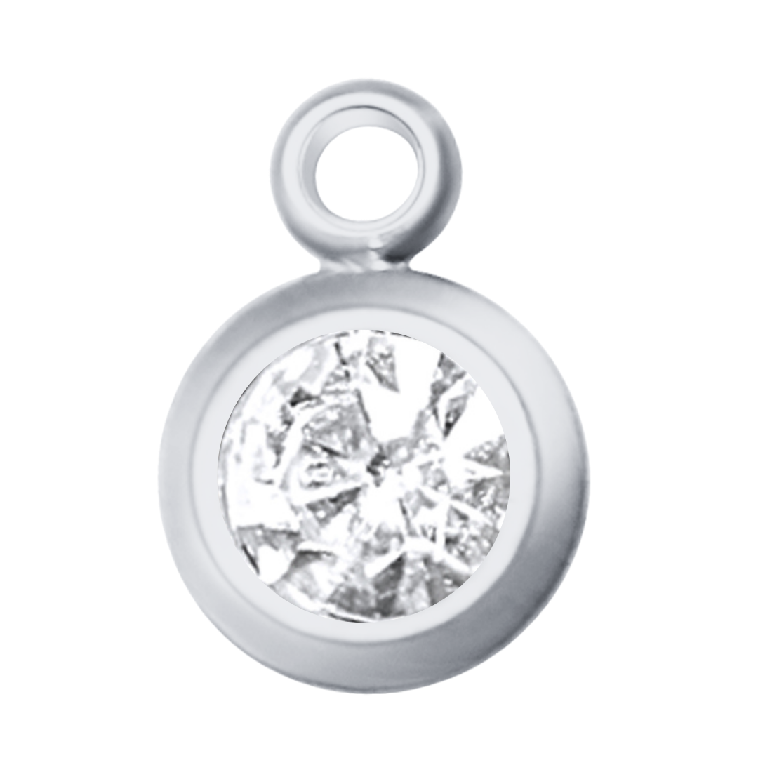 Round Birth Stone Charms