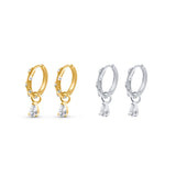 Diamond Paved Droplet Huggies