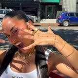 Gold Beaded Hand Chain