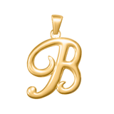 Large Cursive Letter Charms