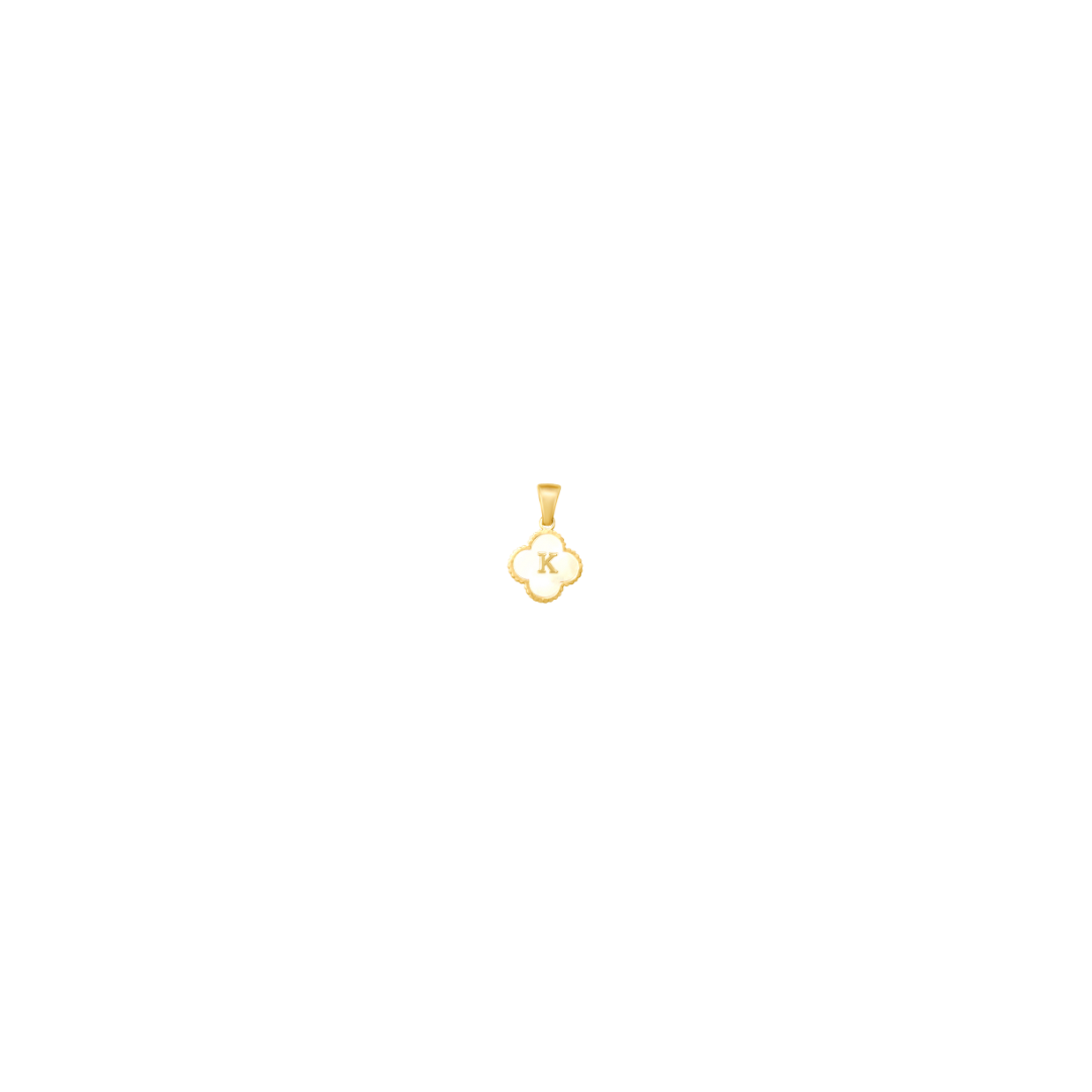 Reversible Initial Flower Charm