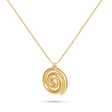 Gold Spiral Necklace