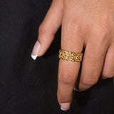 Diamond Cuban Ring