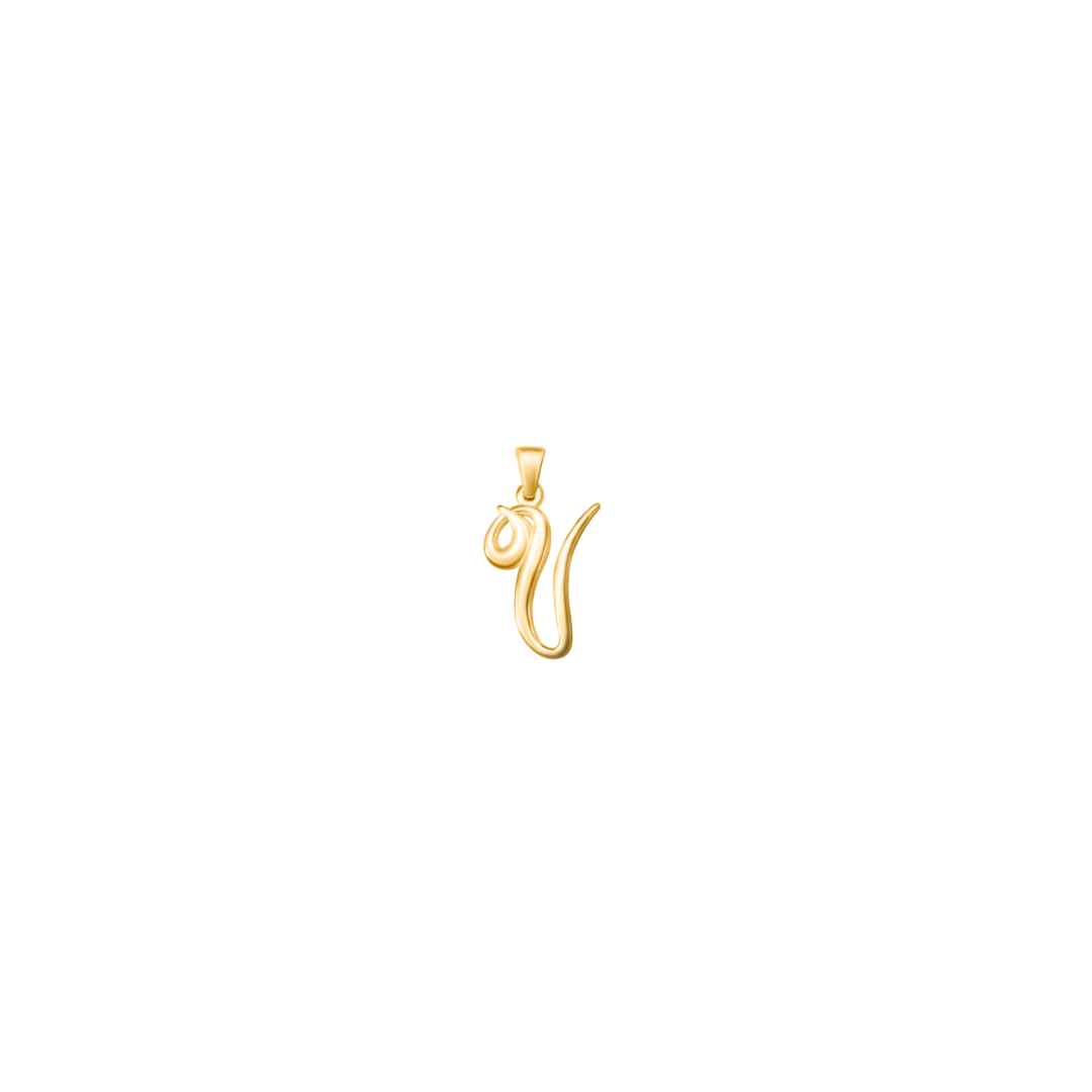 Large Cursive Letter Charms
