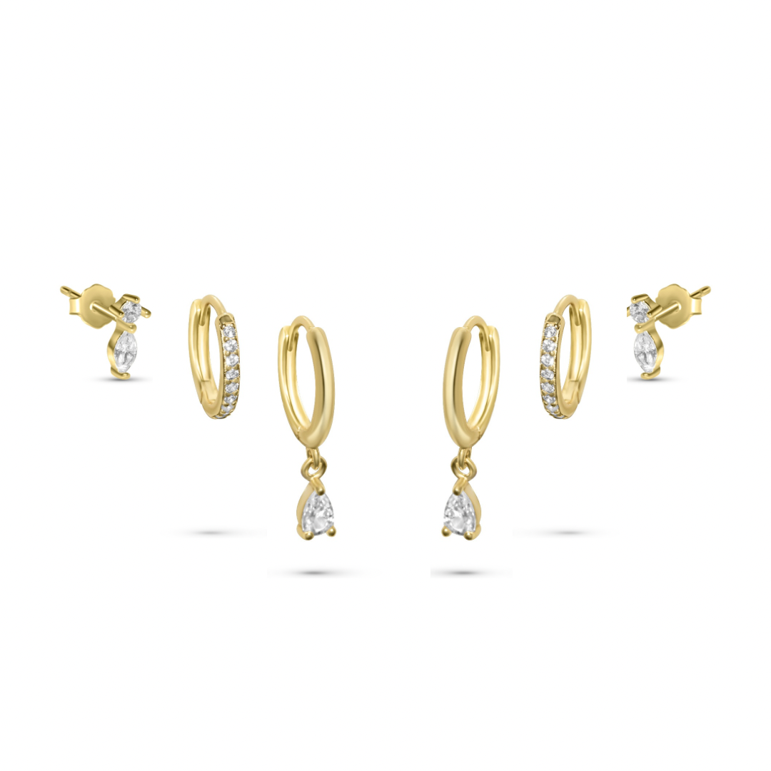 Diamond Ear Stack Diamond Teardrop Earrings Stack β Diy Drip