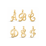 Large Cursive Letter Charms