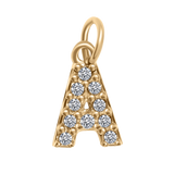 Small Diamond Letter Charms (A-Z)