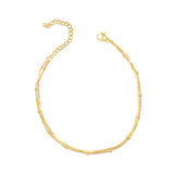 Beaded & Snake Anklet Stack