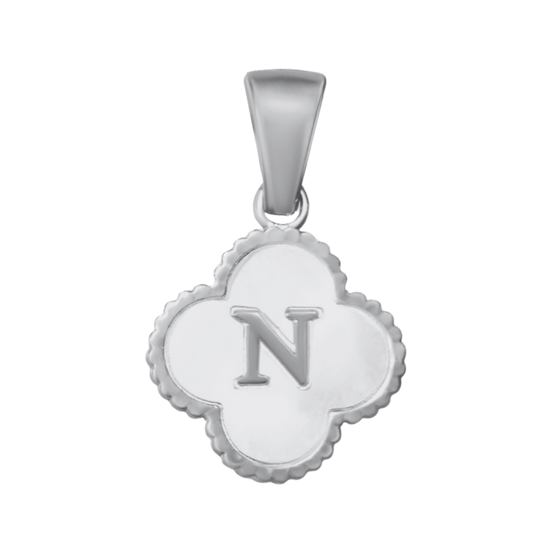 Reversible Initial Flower Charm