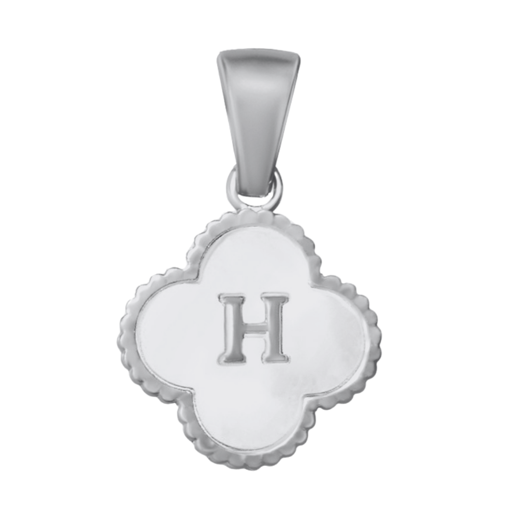 Reversible Initial Flower Charm