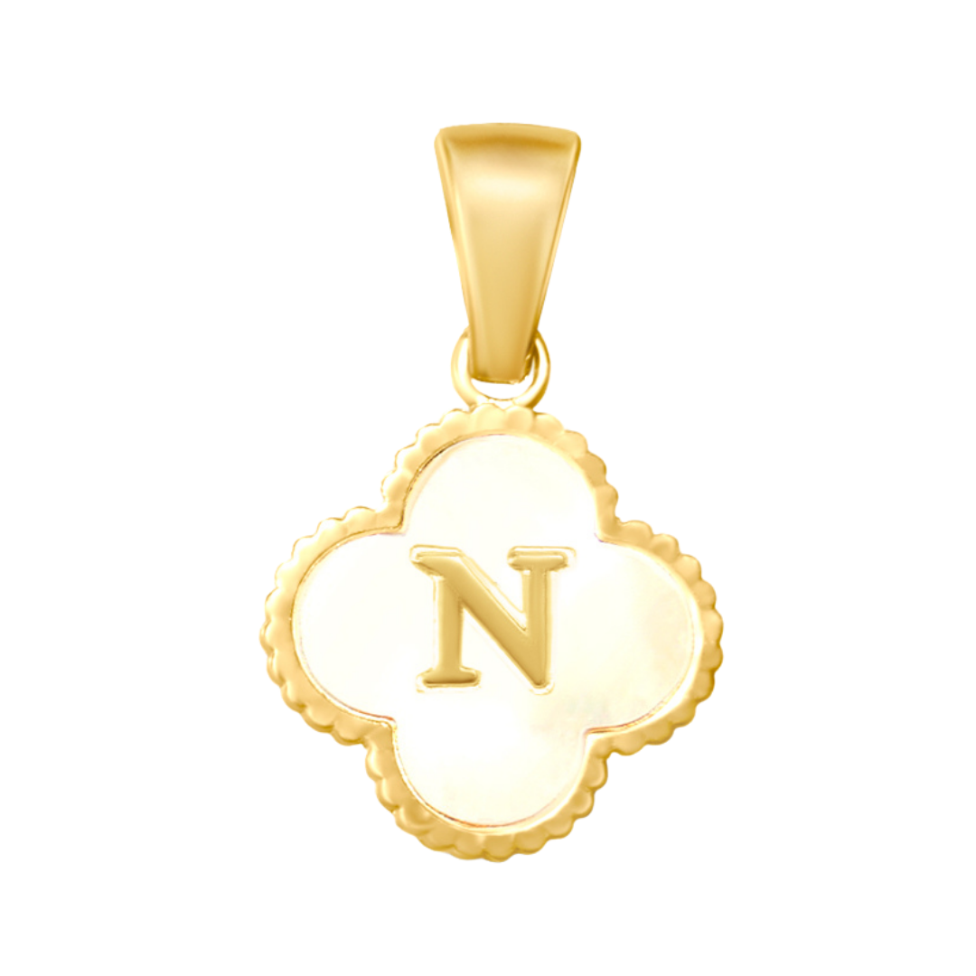 Reversible Initial Flower Charm