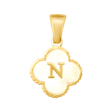 Reversible Initial Flower Charm