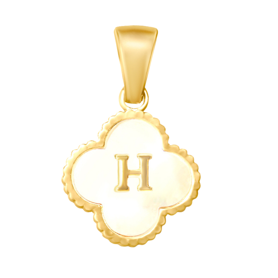 Reversible Initial Flower Charm