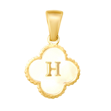 Reversible Initial Flower Charm