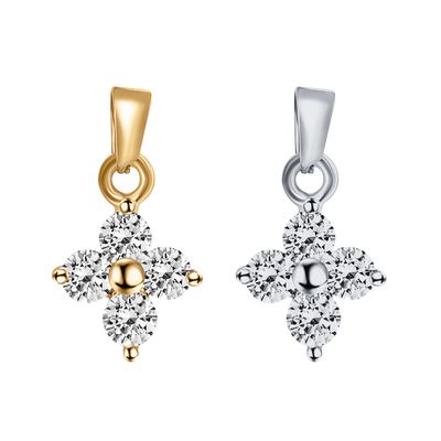 Diamond Clover Charm