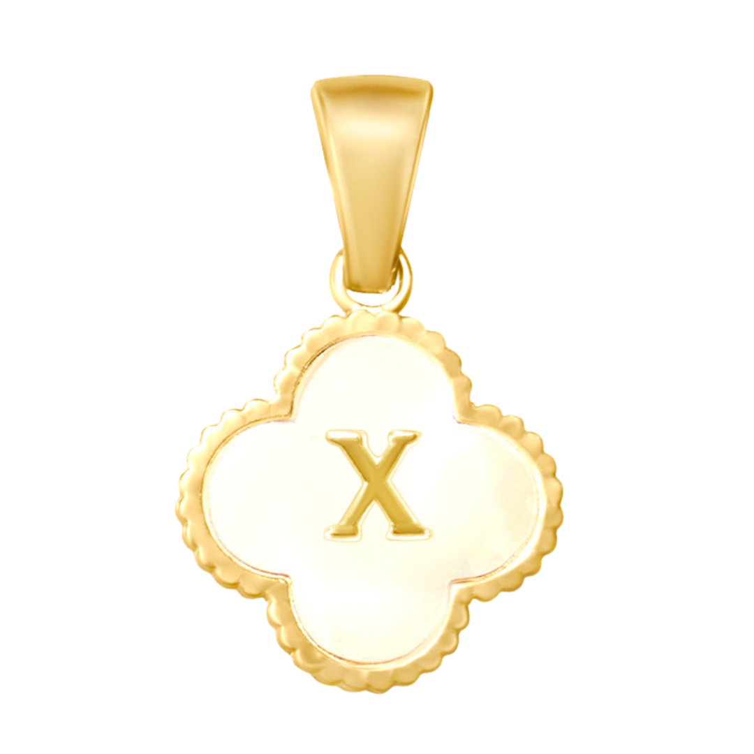 Reversible Initial Flower Charm