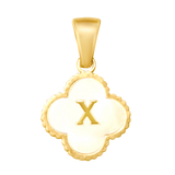 Reversible Initial Flower Charm