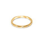 Round Ring with Diamonds