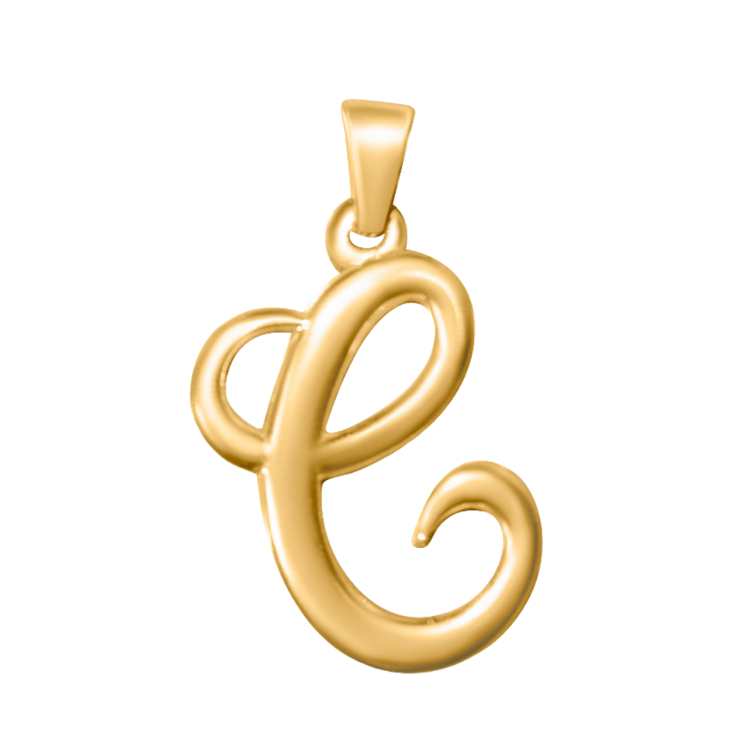 Large Cursive Letter Charms