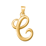 Large Cursive Letter Charms