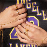 Big Circle with Diamond Ring
