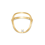 Big Circle with Diamond Ring