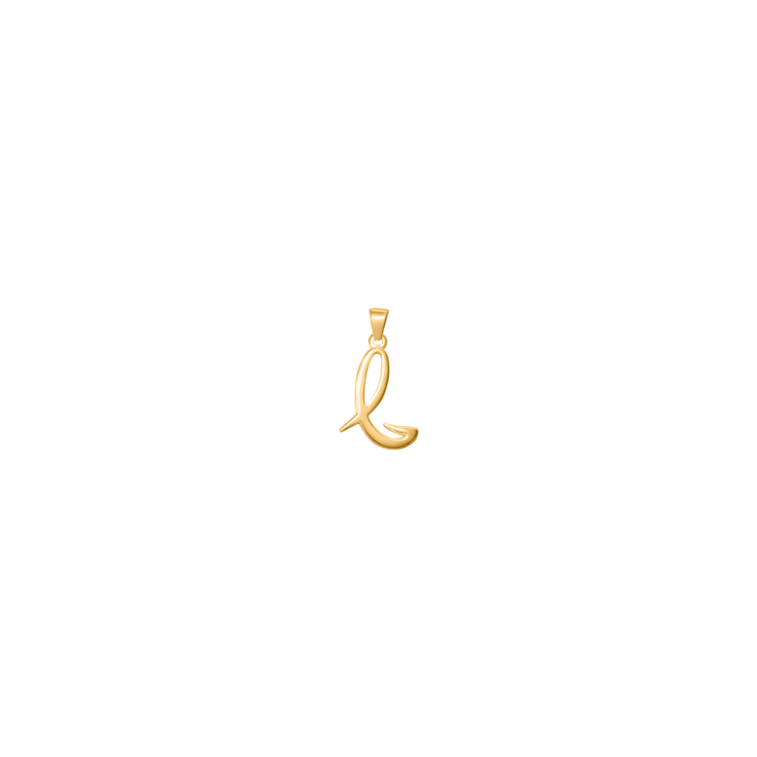 Large Cursive Letter Charms