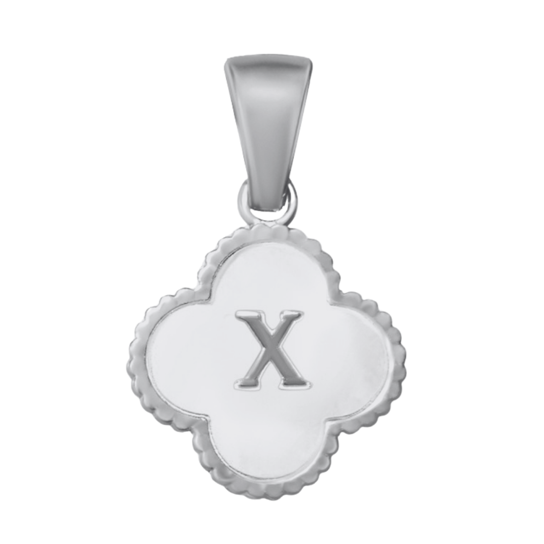 Reversible Initial Flower Charm
