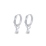 Diamond Paved Droplet Huggies